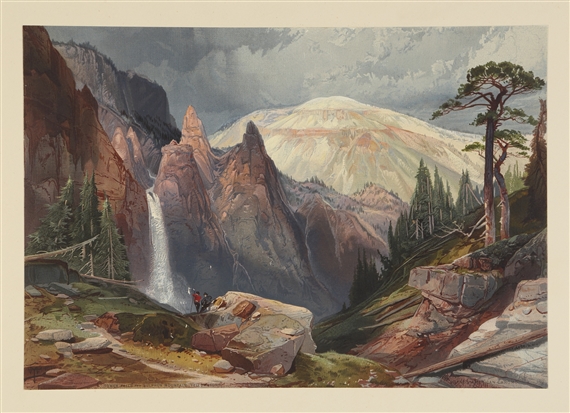 THE YELLOWSTONE NATIONAL PARK, AND THE MOUNTAIN RANGES OF PORTIONS OF IDAHO, NEVADA, COLORADO AND UTAH by Louis Prang